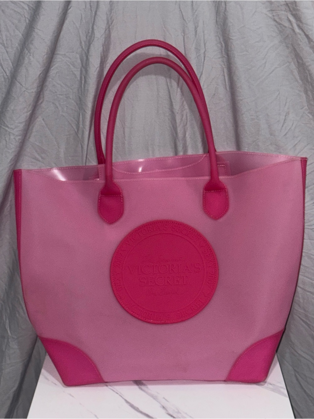 Victoria's Secret Pink Two-Tone Tote Bag